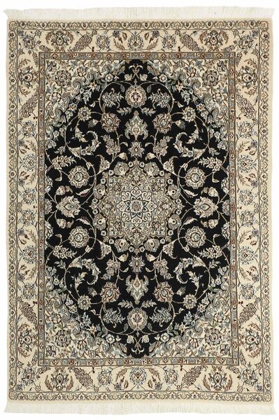 145X212 絨毯 オリエンタル ナイン 9 La ブラック/茶色 (ウール, ペルシャ/イラン)