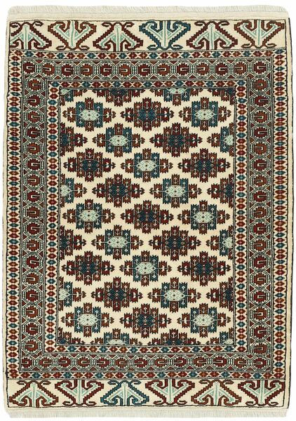 111X151 Torkaman Fine Rug Oriental Black/Brown (Wool, Persia/Iran)