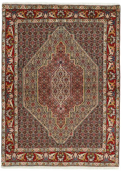 Seneh Rug Rug 123X167 Brown/Black Wool, Persia/Iran