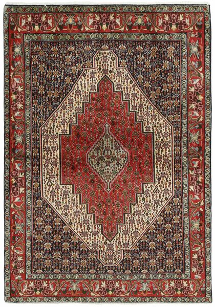 Seneh Rug Rug 122X175 Black/Brown Wool, Persia/Iran