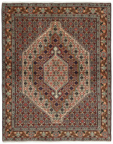 Seneh Rug Rug 124X157 Brown/Black Wool, Persia/Iran