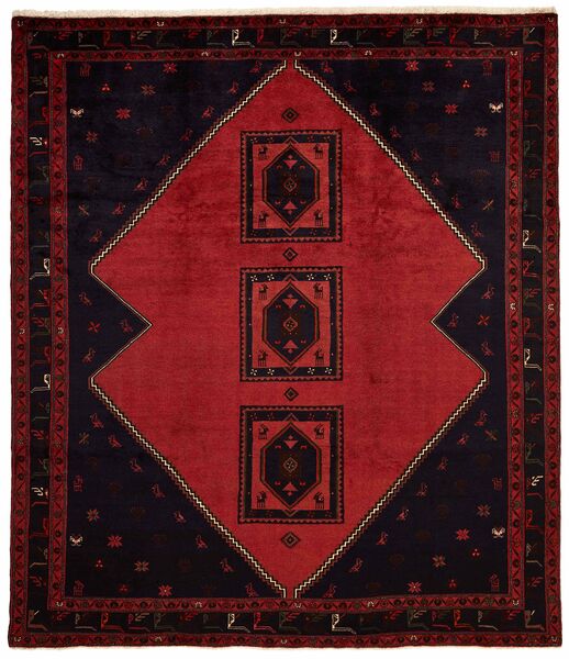 絨毯 クラルダシュト 262X300 ブラック/ダークレッド 大きな (ウール, ペルシャ/イラン)