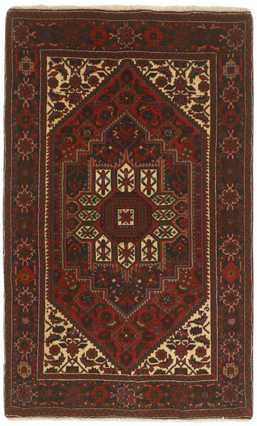 80X129 絨毯 ゴルトー オリエンタル ブラック/ダークレッド (ウール, ペルシャ/イラン)