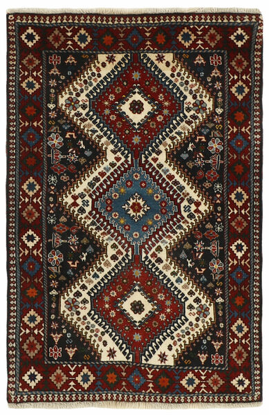  83X130 Medaillon Klein Yalameh Teppich Wolle