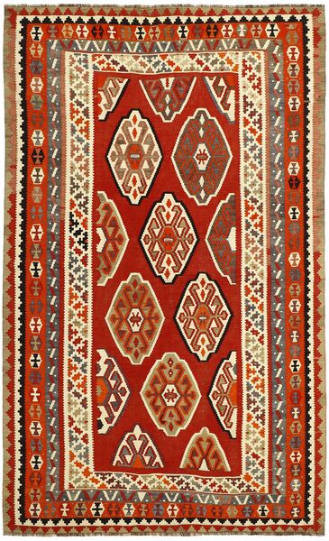  Perzisch Kelim Vintage Vloerkleed 179X294 Donkerrood/Bruin