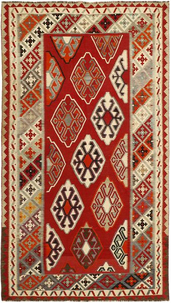  Persischer Kelim Vintage Teppich 171X312 Dunkelrot/Braun