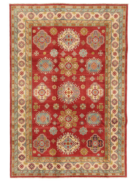  Orientalischer Kazak Fine Teppich 201X298 Braun/Dunkelrot Wolle, Afghanistan Carpetvista