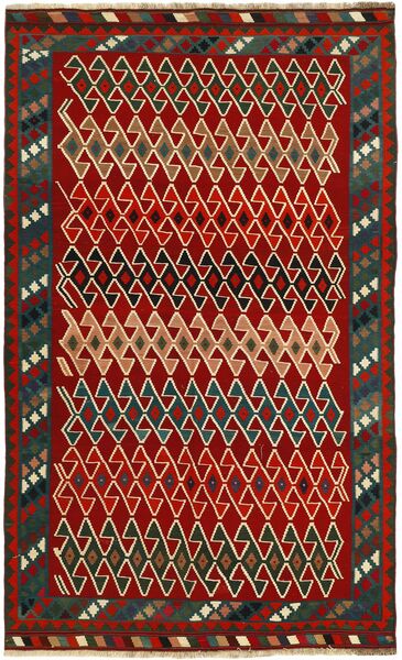 161X260 絨毯 オリエンタル キリム ヴィンテージ ダークレッド/ブラック (ウール, ペルシャ/イラン)
