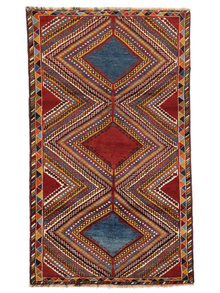  107X187 Ghashghai Fine Teppe Mørk Rød/Svart Persia/Iran Carpetvista