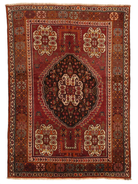 Ghashghai Fine Vloerkleed 148X206 Donkerrood/Zwart Wol, Perzië/Iran Carpetvista