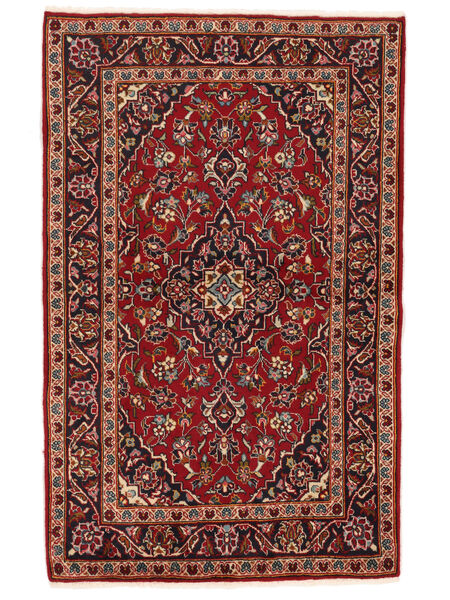 95X150 Tapete Oriental Kashan Fine Vermelho Escuro/Preto (Lã, Pérsia/Irão) Carpetvista
