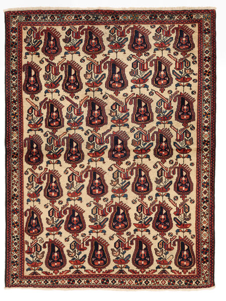 110X150 絨毯 オリエンタル アフシャル/Sirjan ブラック/ダークレッド (ウール, ペルシャ/イラン) Carpetvista