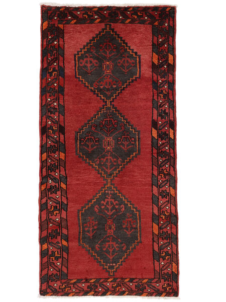  Persan Hamadan Covor 71X153 Dark Red/Negru Carpetvista