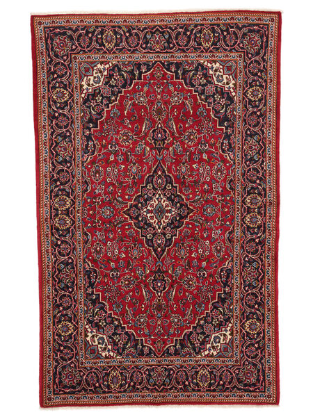 絨毯 オリエンタル カシャン Fine 137X220 ダークレッド/ブラック (ウール, ペルシャ/イラン)
