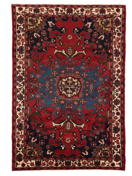  Orientalisk Hamadan Matta 170X245 Svart/Mörkröd Ull, Persien/Iran Carpetvista