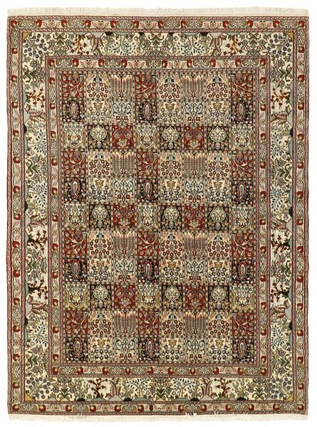  Persischer Moud Teppich 170X231 Braun/Schwarz (Wolle, Persien/Iran)