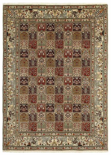 201X278 Moud Rug Oriental Brown/Black (Wool, Persia/Iran)
