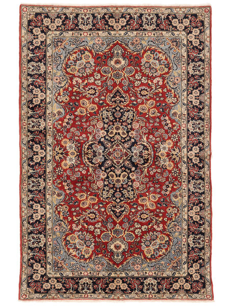 Tapete Oriental Sarough 158X240 Castanho/Vermelho Escuro (Lã, Pérsia/Irão)