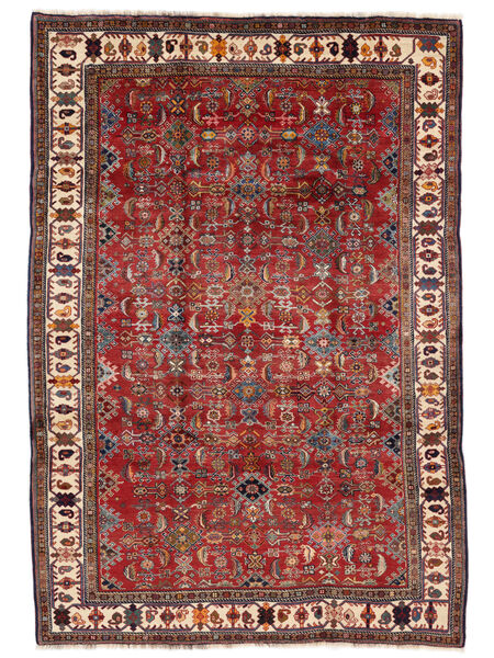  Persian Qashqai Fine Rug 205X298 Dark Red/Black Carpetvista