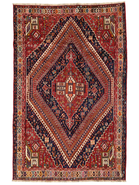  Oriental Qashqai Fine Rug 179X275 Dark Red/Black Wool, Persia/Iran Carpetvista
