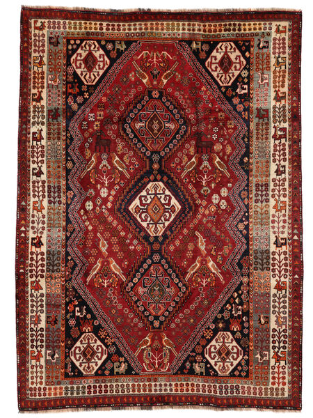  Qashqai Fine Rug 210X295 Persian Wool Dark Red/Black Carpetvista