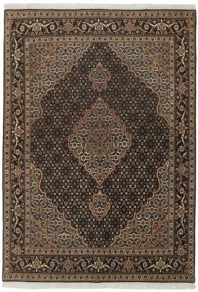  Persian Tabriz 40 Raj Rug 143X198 Black/Brown (Wool, Persia/Iran)