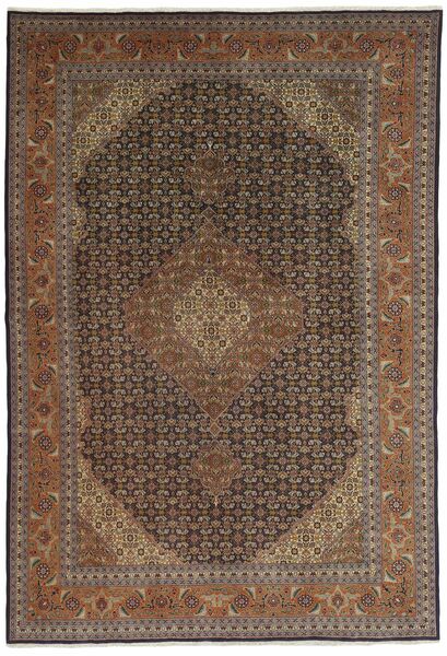 絨毯 タブリーズ 40 Raj 194X291 茶色/ブラック (ウール, ペルシャ/イラン)