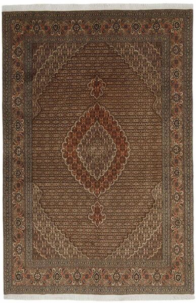  Oriental Tabriz 40 Raj Rug 198X297 Brown/Black Wool, Persia/Iran