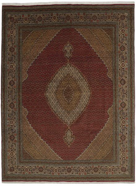 255X337 Tabriz 40 Raj Rug Oriental Black/Brown Large (Wool, Persia/Iran)