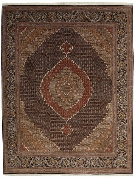  Oriental Tabriz 40 Raj Rug 298X400 Brown/Black Large Wool, Persia/Iran