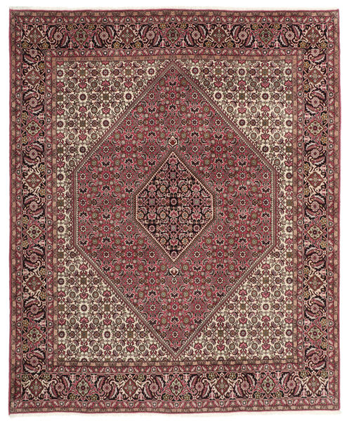  Orientalischer Bidjar Teppich 200X245 Dunkelrot/Braun Wolle, Persien/Iran