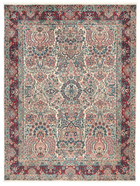 Kerman Teppich 195X260 Dunkelrot/Braun Wolle, Persien/Iran
