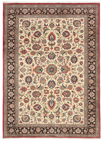 201X273 Ghom Kork/Seide Teppich Orientalischer Braun/Dunkelrot (Wolle, Persien/Iran)