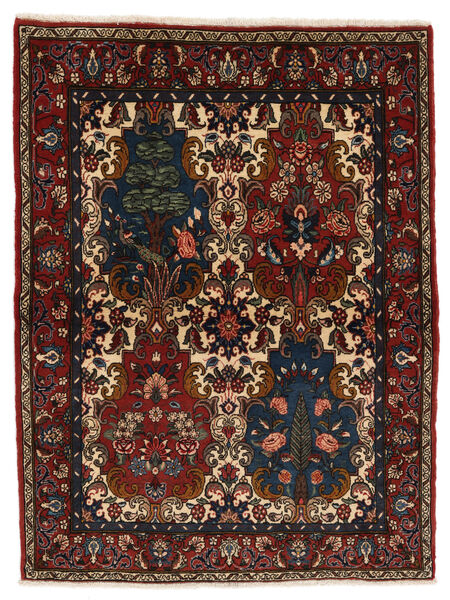  100X155 Bakhtiari Rug Black/Dark Red Persia/Iran Carpetvista