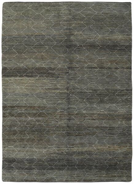 絨毯 ペルシャ Moroccan Berber - Persia 205X282 ブラック/ダークグリーン (ウール, ペルシャ/イラン)