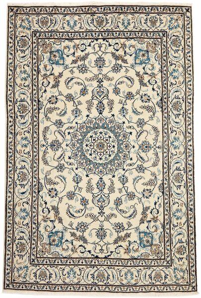  Orientalischer Nain Teppich 193X289 Dunkelgelb/Gelb Wolle, Persien