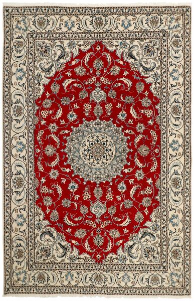 193X295 絨毯 ナイン オリエンタル 茶色/ダークレッド (ウール, ペルシャ)