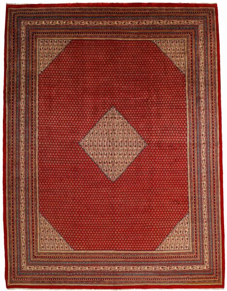 296X394 絨毯 オリエンタル サルーク Mir ダークレッド/茶色 大きな (ウール, ペルシャ)