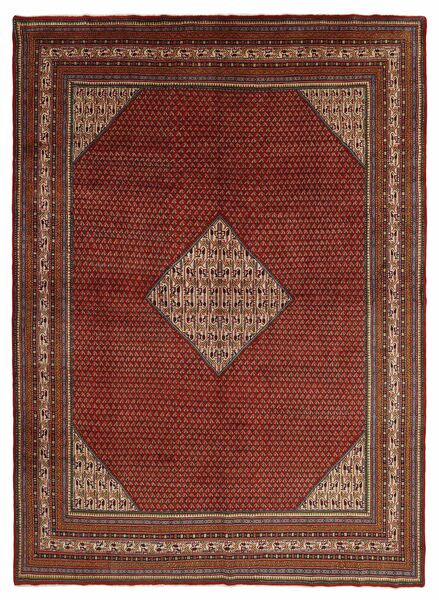 絨毯 サルーク Mir 278X394 ダークレッド/ブラック 大きな (ウール, ペルシャ)