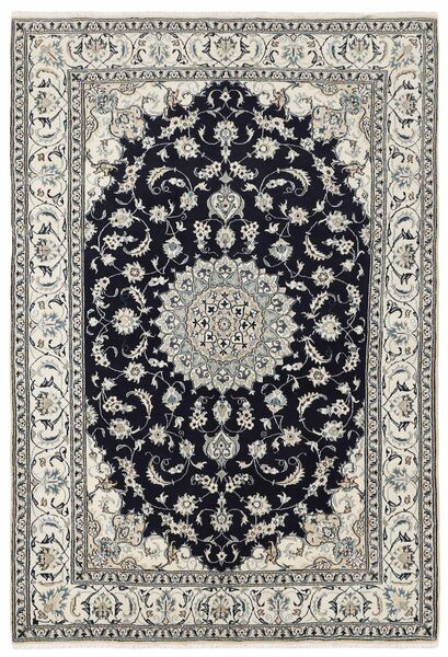 198X290 絨毯 ナイン オリエンタル ブラック/ダークイエロー (ウール, ペルシャ)