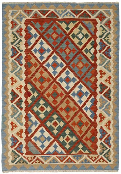  Orientalischer Kelim Teppich 171X244 Dunkelrot/Orange Wolle, Persien