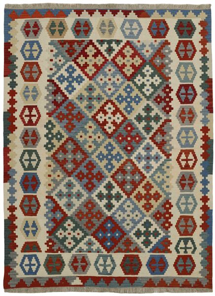 176X238 絨毯 オリエンタル キリム ダークイエロー/ダークレッド (ウール, ペルシャ)