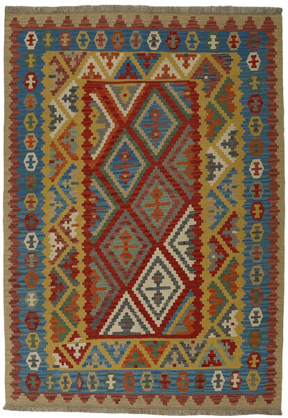 180X247 Kelim Teppich Orientalischer Braun/Dunkelrot (Wolle, Persien )