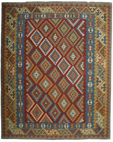 絨毯 キリム 305X390 茶色/ブラック 大きな (ウール, ペルシャ)