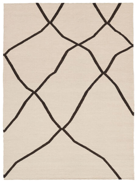 絨毯 Medina - ナチュラルホワイト/ダークブラウン 200X300 ナチュラルホワイト/ダークブラウン (ウール, インド)