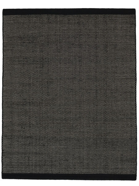 Kalix 250X350 Large Black/Natural White Geometric Wool Rug