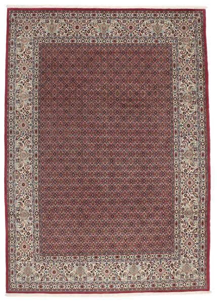  Persischer Moud Teppich 245X350 Dunkelrot/Braun