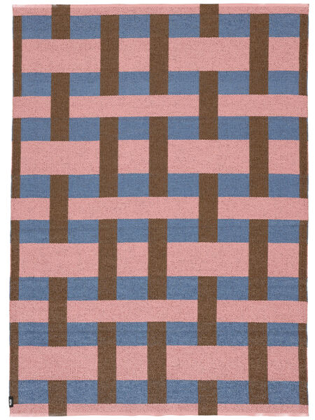  Washable Indoor/Outdoor Rug 150X200 Checkson Pink/Multicolor Small