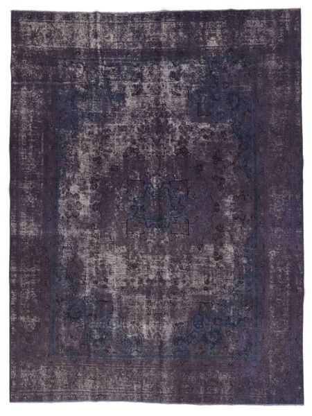  Persian Colored Vintage Rug 277X371 Black/Dark Purple Carpetvista