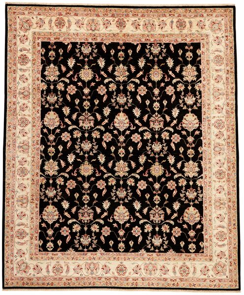 Ziegler Fine Rug 254X304 Black/Brown Large Wool, Afghanistan